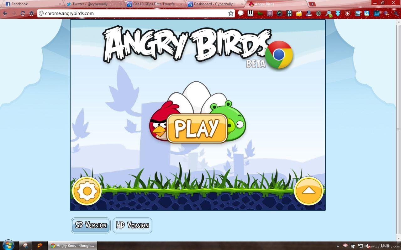 cant load angry birds friends through facebook on chrome